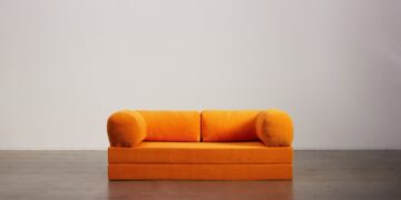 Sofa Tedy màu cam của OMHU - bản nhái do chính hãng làm ra