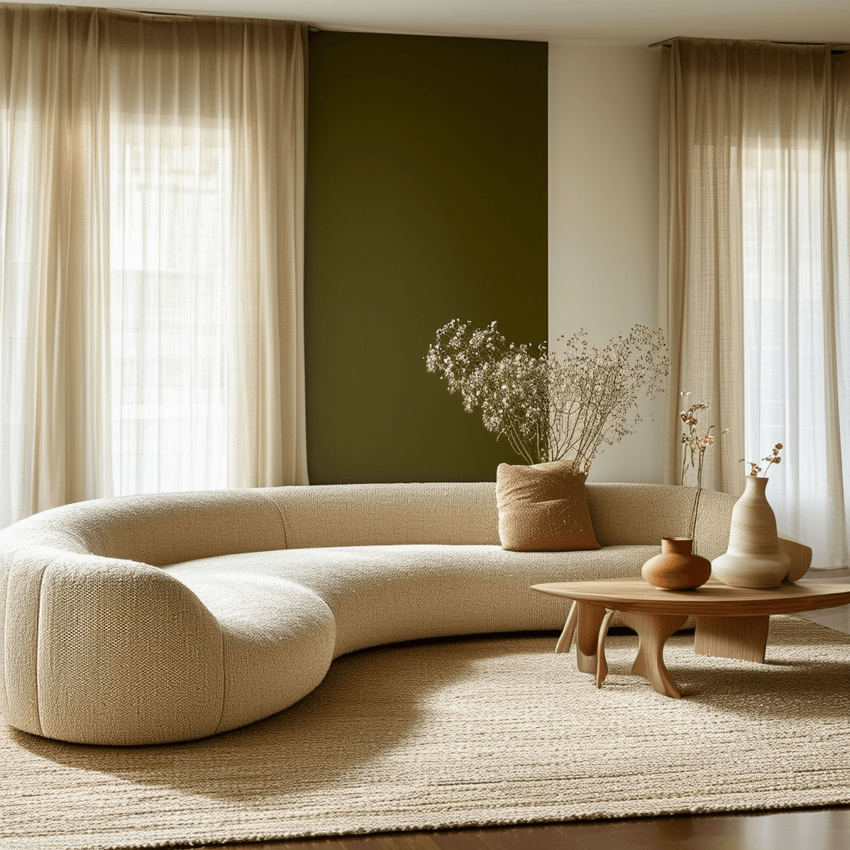 Tường bọc vải bouclé
