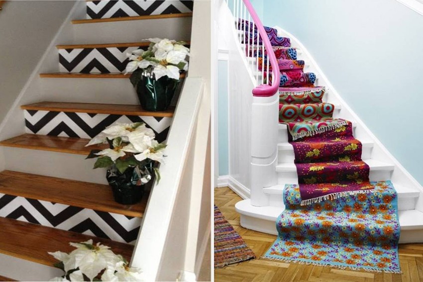 25 ý tưởng DIY trang trí cầu thang đẹp mắt