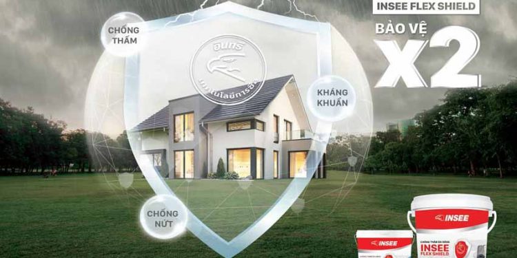 INSEE Flex Shield - Chống thấm hiệu quả, gia tăng tuổi thọ công trình