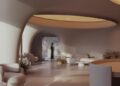 Không gian VRODA Clinic & Spa với kiến trúc hữu cơ, ánh sáng trần hình mặt trời và nội thất bo tròn mềm mại - 1