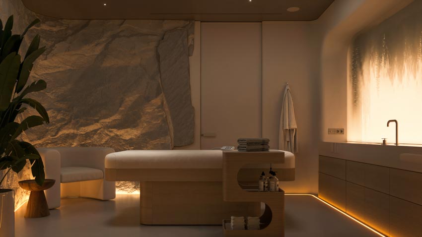 Không gian VRODA Clinic & Spa với kiến trúc hữu cơ, ánh sáng trần hình mặt trời và nội thất bo tròn mềm mại - 8