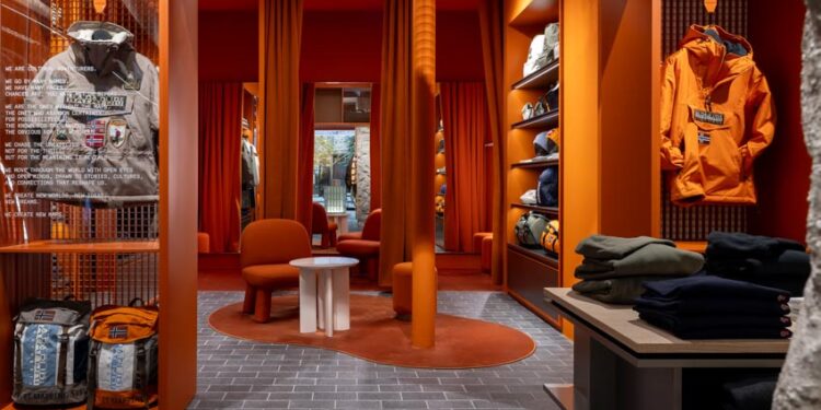 Không gian nội thất Napapijri Milan với ánh sáng ấm và vật liệu tự nhiên tạo cảm giác tĩnh lặng - 6