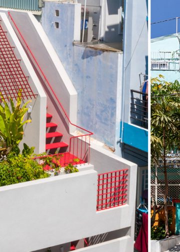 Một cái nhìn sinh động về cuộc sống qua khung cửa đỏ