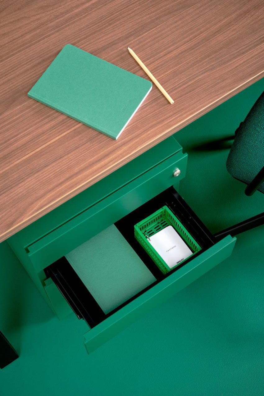 Emerald của Bisley — xanh ngọc lục bảo cho nội thất văn phòng - 3