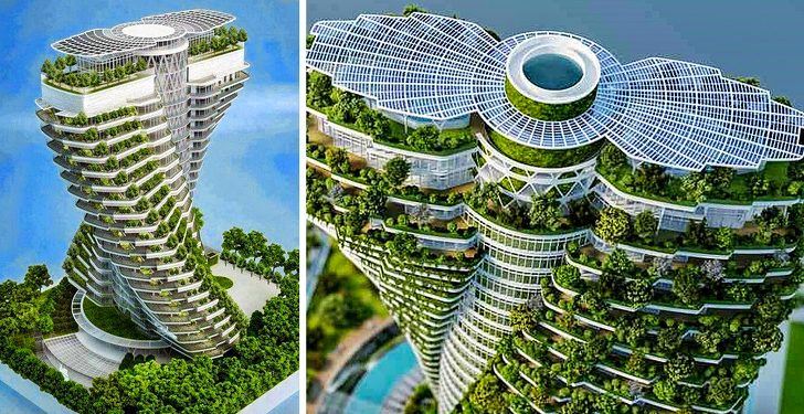 12 tòa nhà cao tầng xuyên qua bầu trời