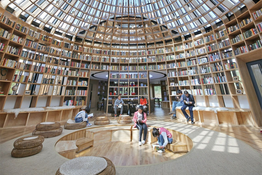 Thư viện độc đáo ở Hồ Bắc Trung Quốc