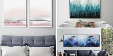 25 thiết kế tranh nghệ thuật trừu tượng cho bức tường thêm thú vị-26