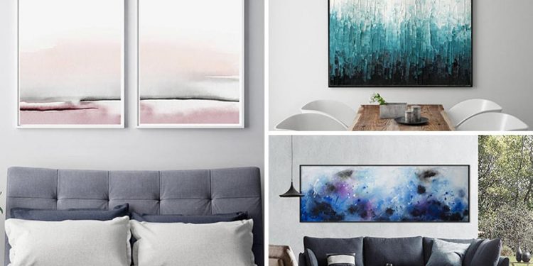 25 thiết kế tranh nghệ thuật trừu tượng cho bức tường thêm thú vị-26