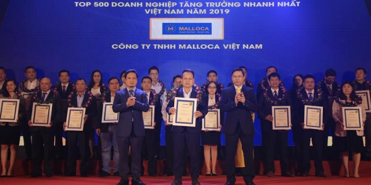 Malloca - Top 500 doanh nghiệp tăng trưởng nhanh nhất Việt Nam 2019