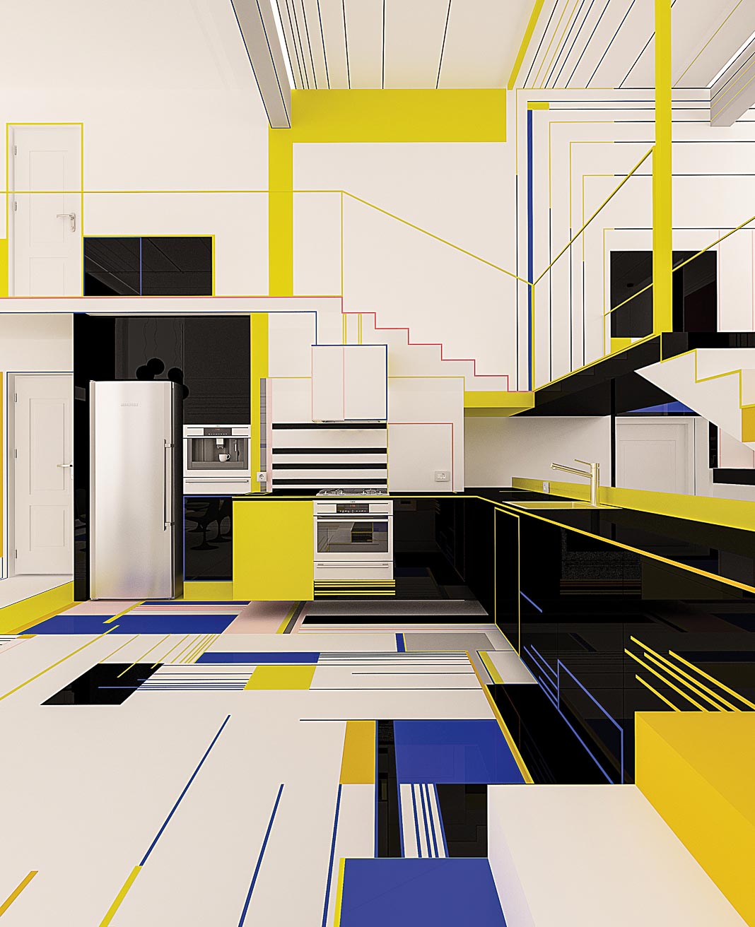 Bữa điểm tâm với Mondrian - Sống với sắc màu Piet Mondrian 11