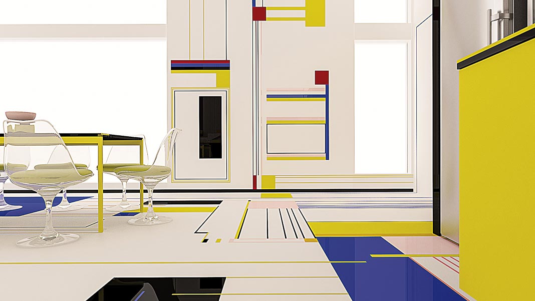 Bữa điểm tâm với Mondrian - Sống với sắc màu Piet Mondrian 17