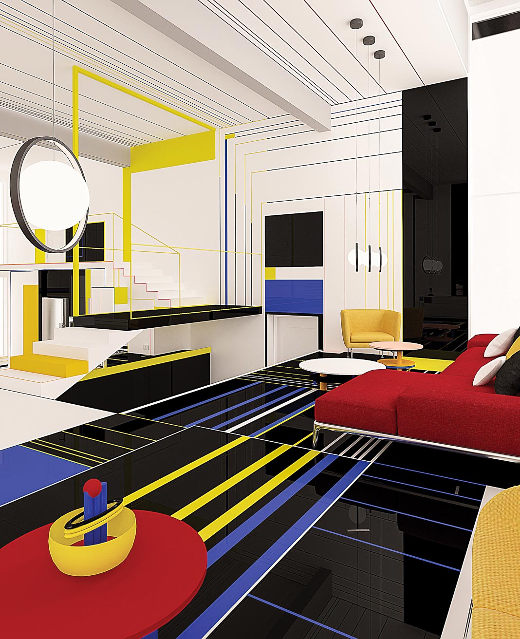 Bữa điểm tâm với Mondrian - Sống với sắc màu Piet Mondrian 9