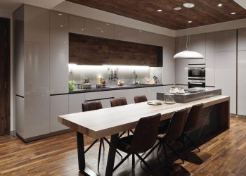 Làn gió mới từ gỗ công nghiệp cho gian bếp gia đình