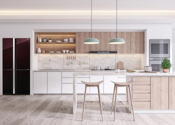 Tủ lạnh bốn cửa Olive Glassdoor của Sharp 3