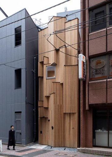 Công trình Prewood bằng gỗ tại Tokyo với mặt đứng cedar và thiết kế module lắp ghép trong không gian đô thị chật hẹp - 4