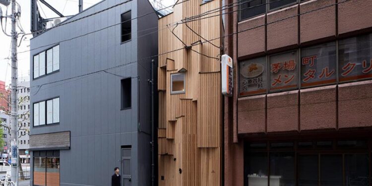 Công trình Prewood bằng gỗ tại Tokyo với mặt đứng cedar và thiết kế module lắp ghép trong không gian đô thị chật hẹp - 4