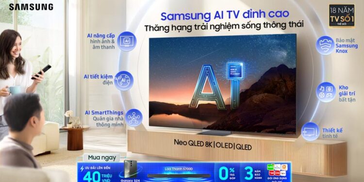 Trải nghiệm thông minh với Samsung AI TV 2024