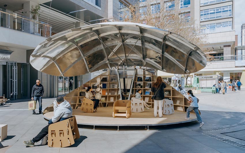 Shell Book Pavilion: Khi thư viện trở thành sân khấu của đời sống đô thị - 2