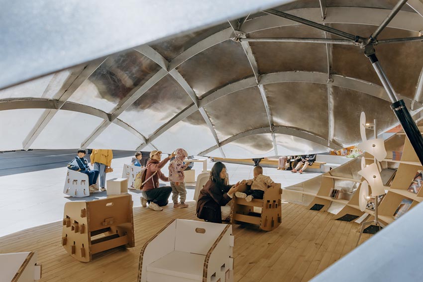 Shell Book Pavilion: Khi thư viện trở thành sân khấu của đời sống đô thị - 3