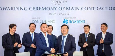 Hòa Bình là nhà thầu chính tại dự án Serenity Sky Villas
