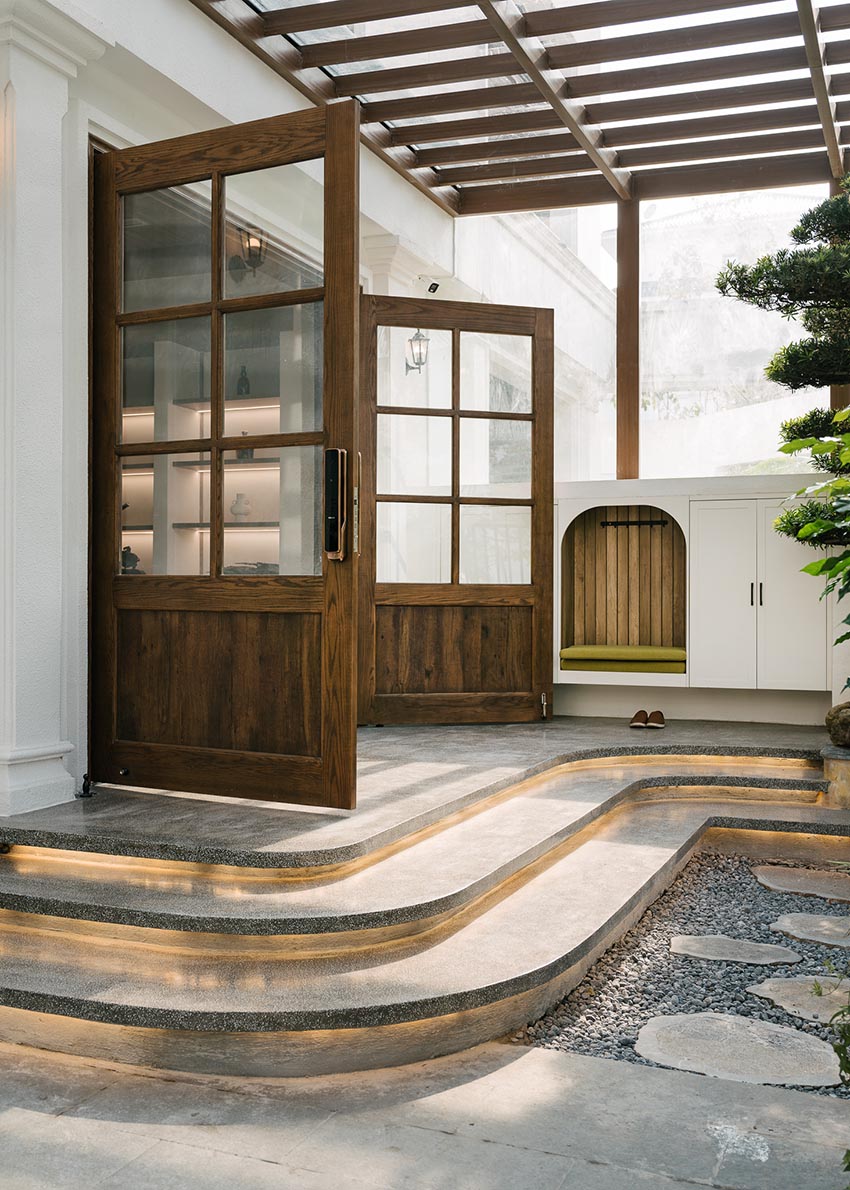 Biệt thự The Inner Calm Villa với thiết kế hiện đại mộc mạc, không gian mở, vườn xanh và ánh sáng tự nhiên tạo trải nghiệm sống chậm - 3