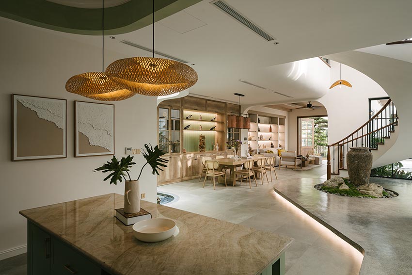 Biệt thự The Inner Calm Villa với thiết kế hiện đại mộc mạc, không gian mở, vườn xanh và ánh sáng tự nhiên tạo trải nghiệm sống chậm - 14