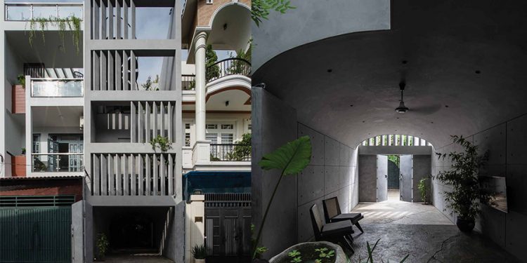 Tính nguyên thủy từ cấu trúc vòm của một ngôi nhà phố