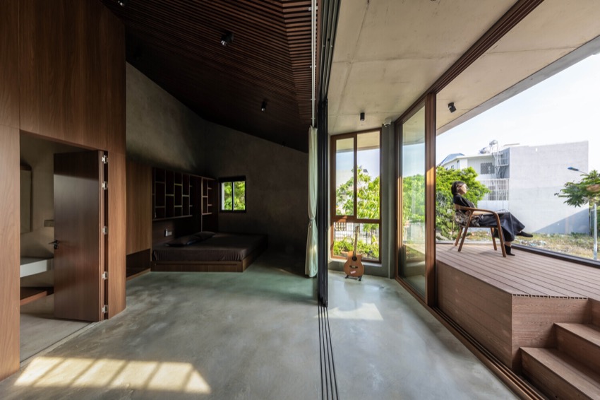 Vách trượt trong PR House do Plus Idea Studio thiết kế