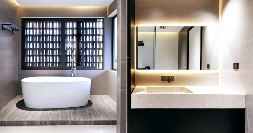 Không gian nội thất tối giản của V’s House với tông trắng đen, cầu thang hiện đại, ánh sáng tự nhiên và thiết kế nhà ống thông tầng - 4
