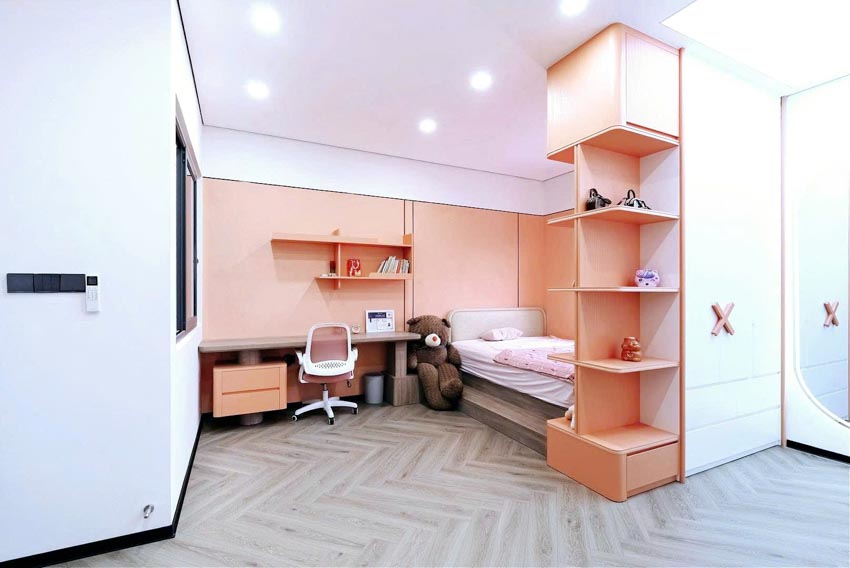 Không gian nội thất tối giản của V’s House với tông trắng đen, cầu thang hiện đại, ánh sáng tự nhiên và thiết kế nhà ống thông tầng - 5