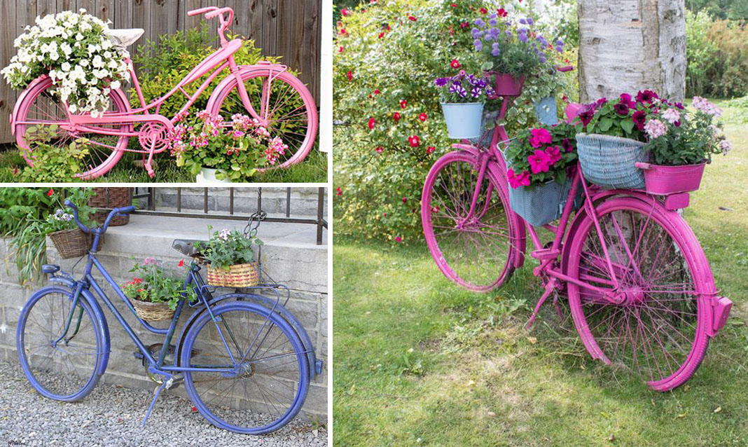 Tạo nét cho khu vườn bằng xe đạp cũ | Home Decor Plus - Không gian ...